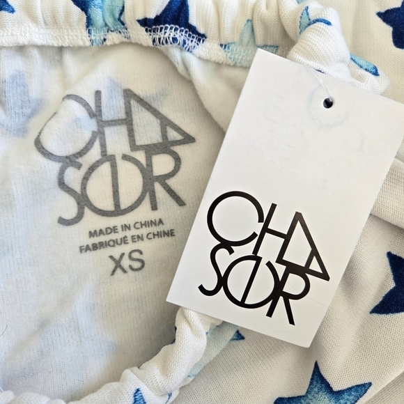 New Chaser Indigo Stars Print Lounge Drawstring Jogger Sweatpants NWT XS - Picture 7 of 9